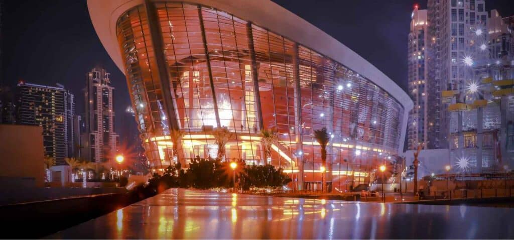 Dubai Opera at night