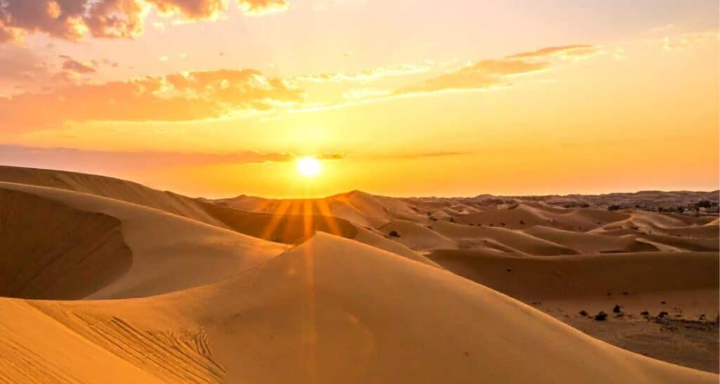 Fossil Rock desert dubai quad biking