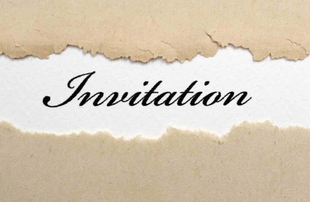 Invitations for corporate events