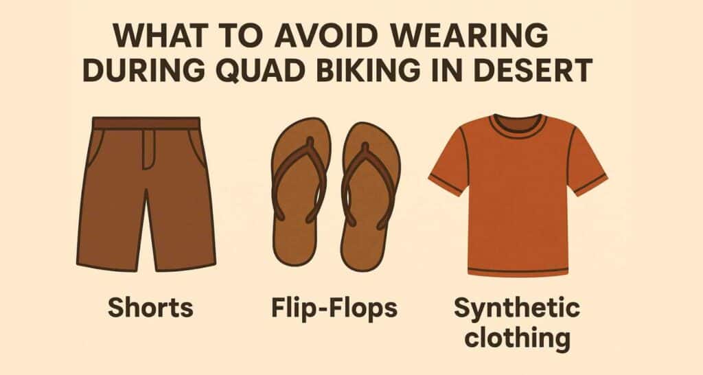 What to Avoid Wearing for quad biking dubai