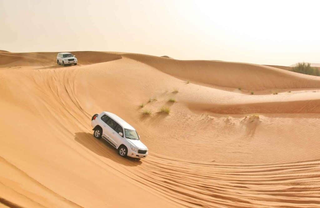 4x4 dune bashing evening desert safari dubai review