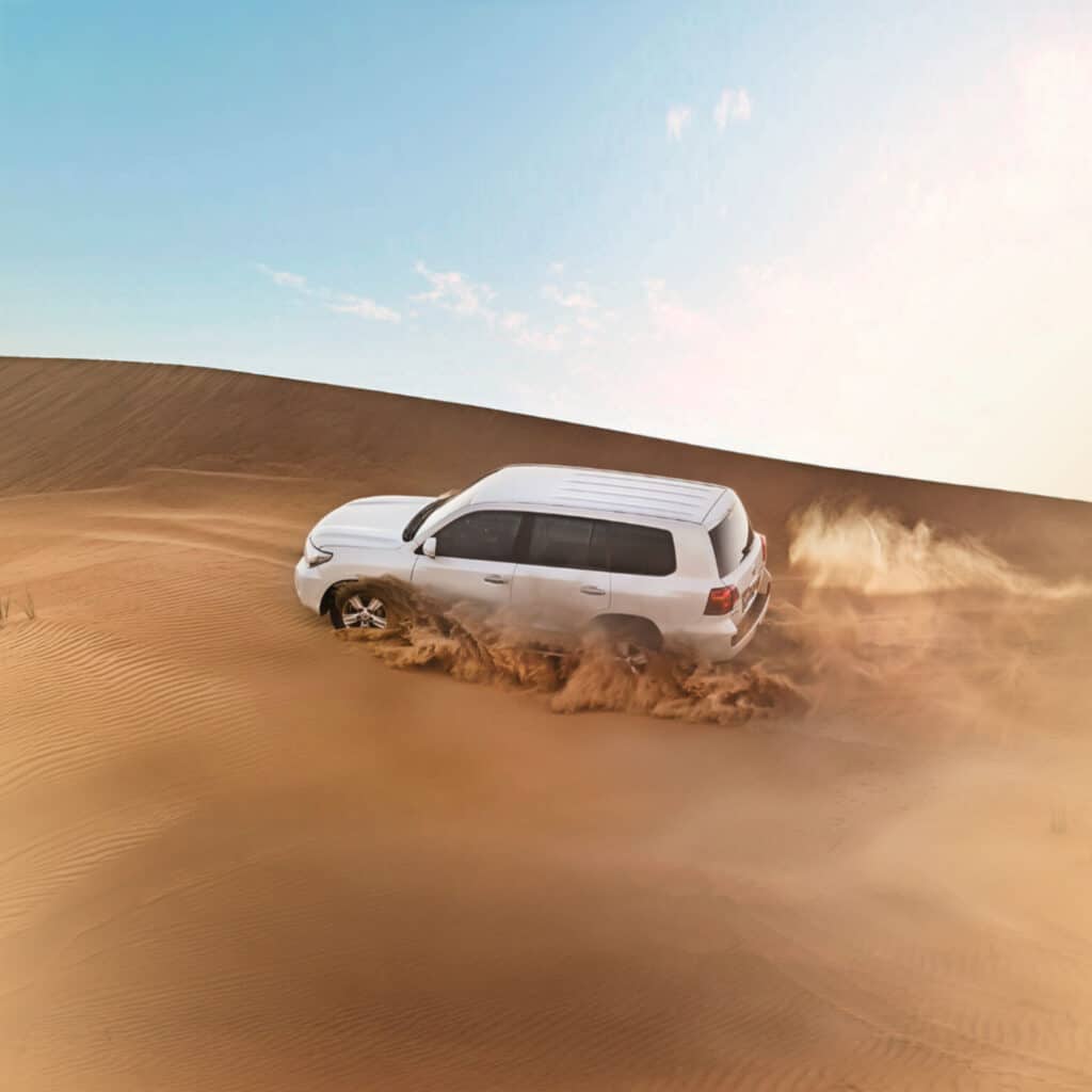 Desert safari dune bashing birthday party